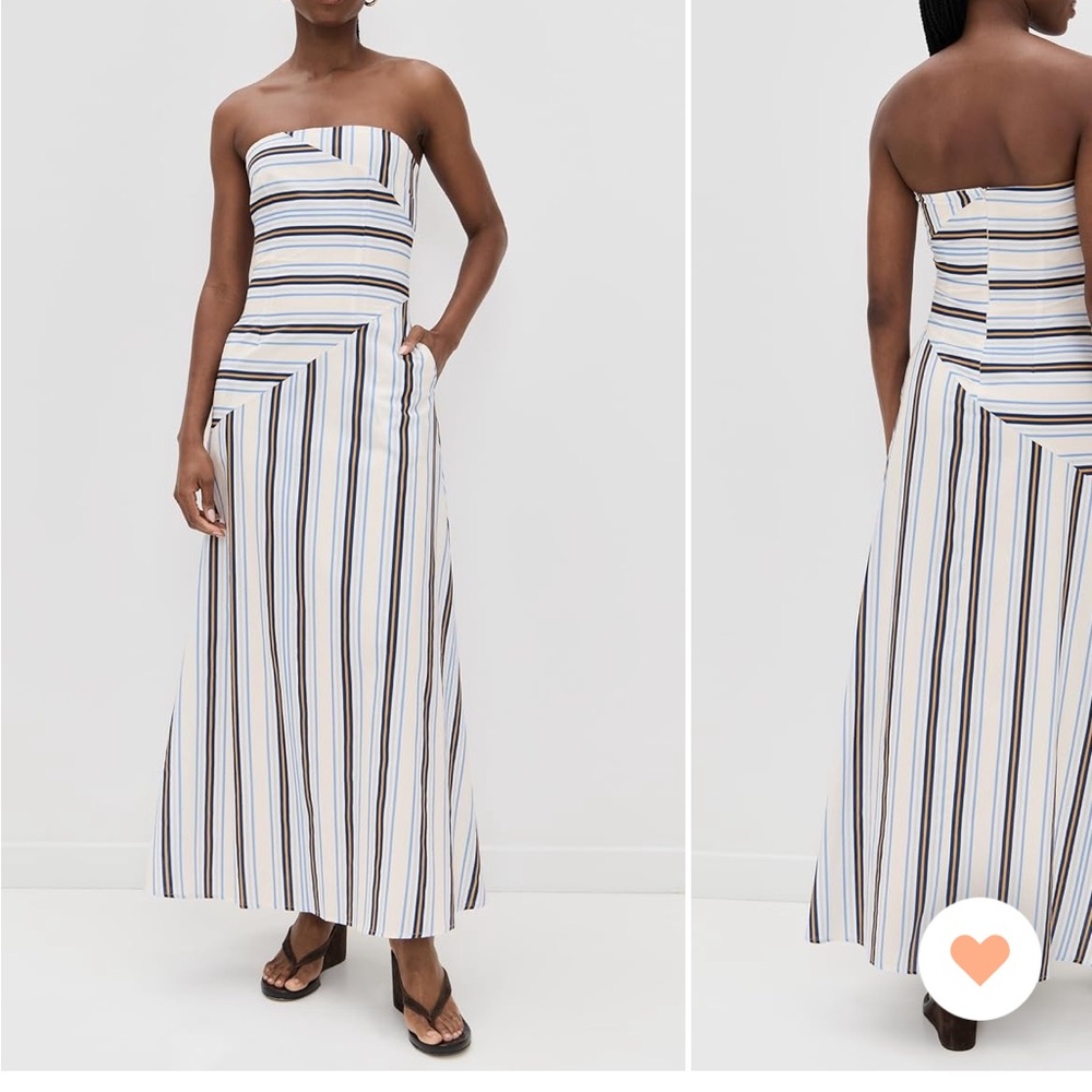 Seven Wonders Maliah Striped Strapless Dress